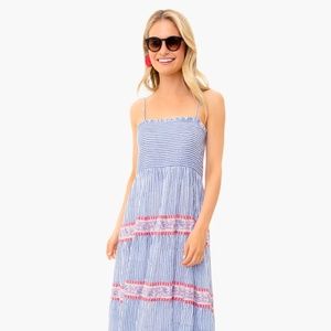 Oliphant Hamble Smocked Back Maxi Dress, Women’s Small